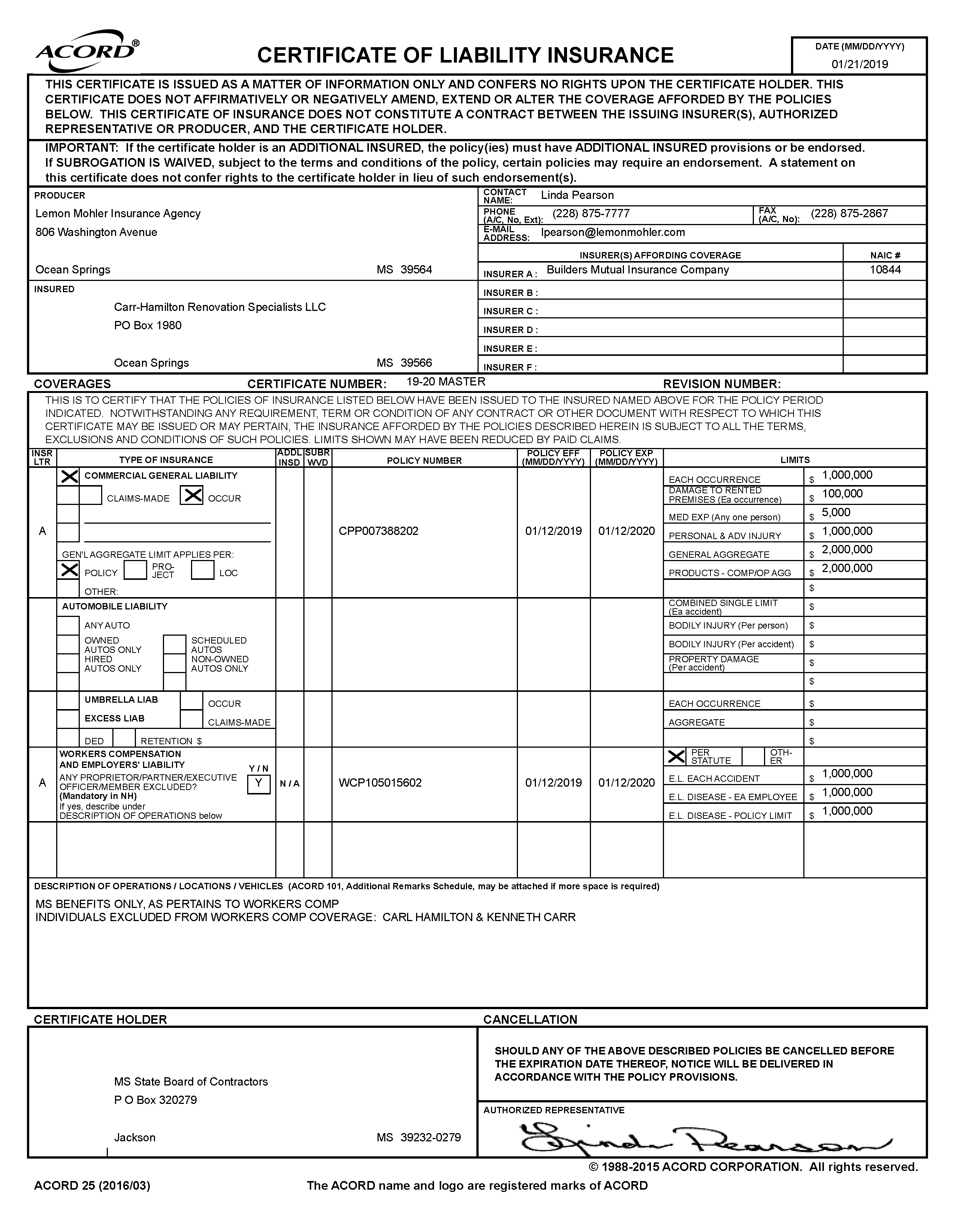 Licensed & Insured Carr Hamilton Renovation Specialists